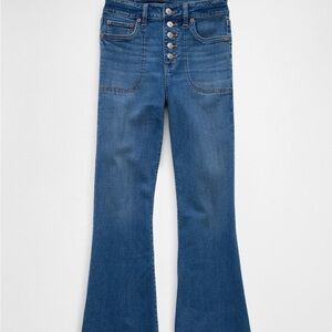 NWT AE Next Level Super High-Waisted Flare Jean size 2 regular